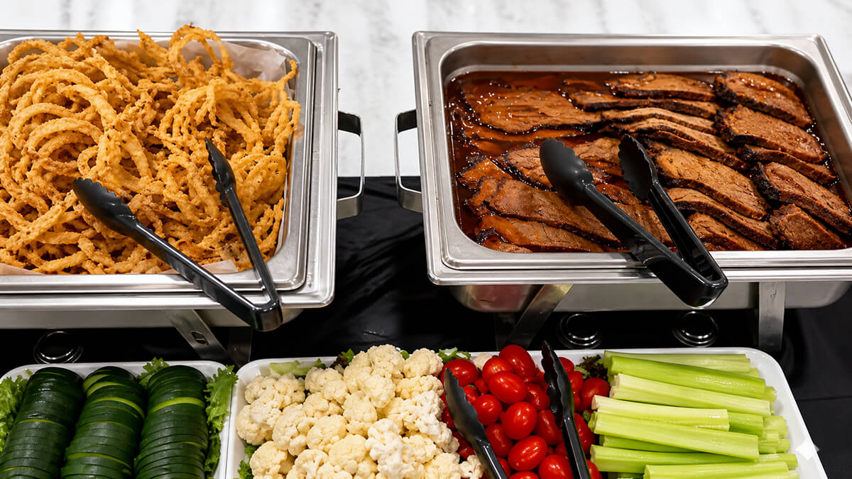 Rob's BBQ catering spread