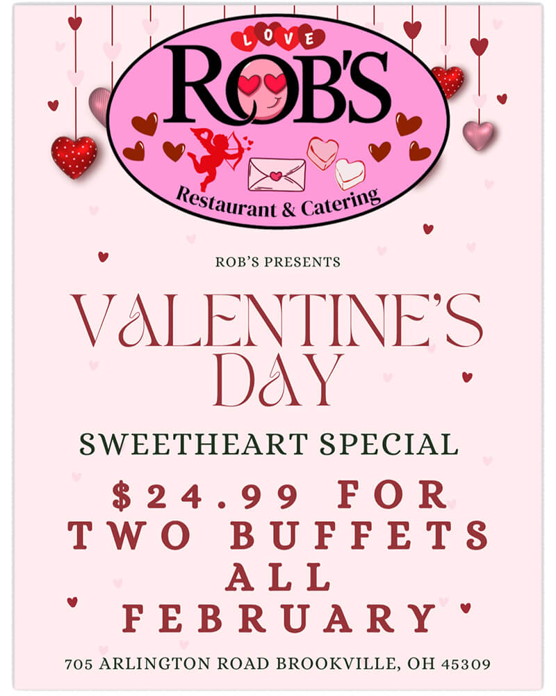 Rob’s Family Meal special flyer