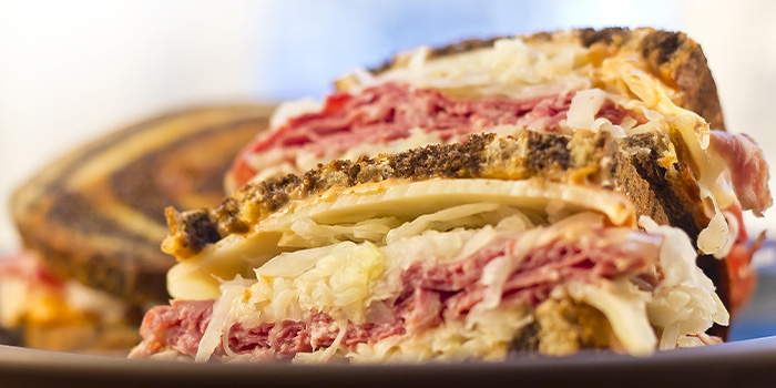 Reuben Sandwich from Rob's Restaurant, the best Rueben sandwich in brookville, ohio.